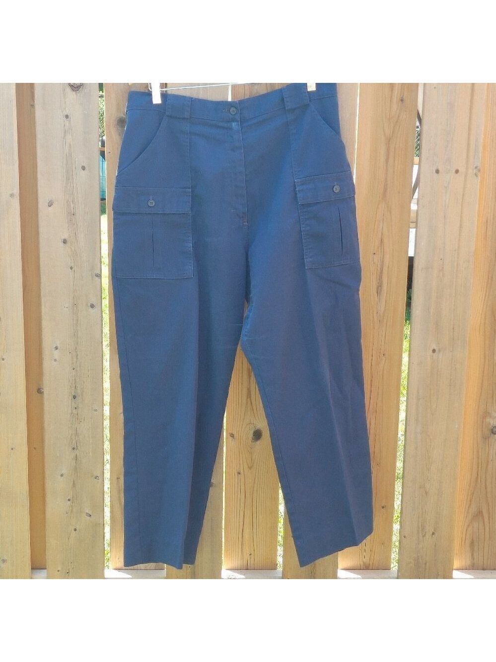 Tilley Endurables Navy Cargo Pants with Built In Key Ring 36"
